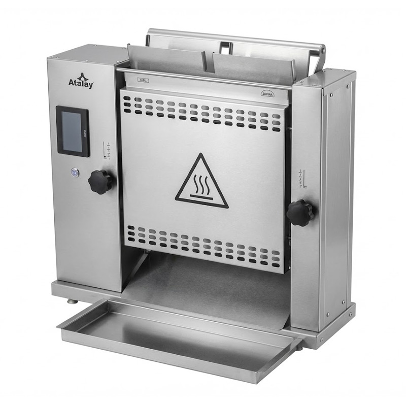 Atalay ADEK-01D Dikey Hamburger Ekmeği Kızartma Makinesi, 70x23x72 cm, Elektrikli