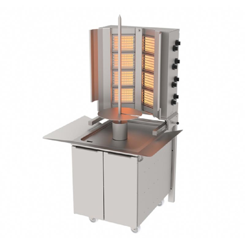 Atalay ADG-8D Alttan Motorlu Duvara Monteli Alt Arabalı Döner Makinesi