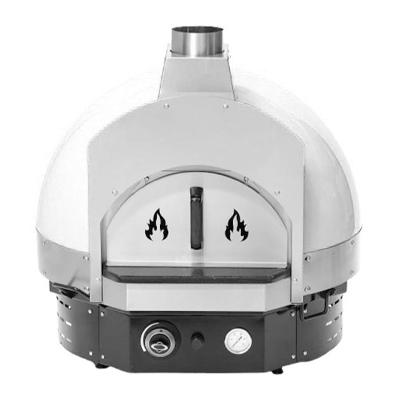 Empero SPO.H-60 Ev Tipi Taş Tabanlı Pizza Fırını, Odunlu, Kırmızı