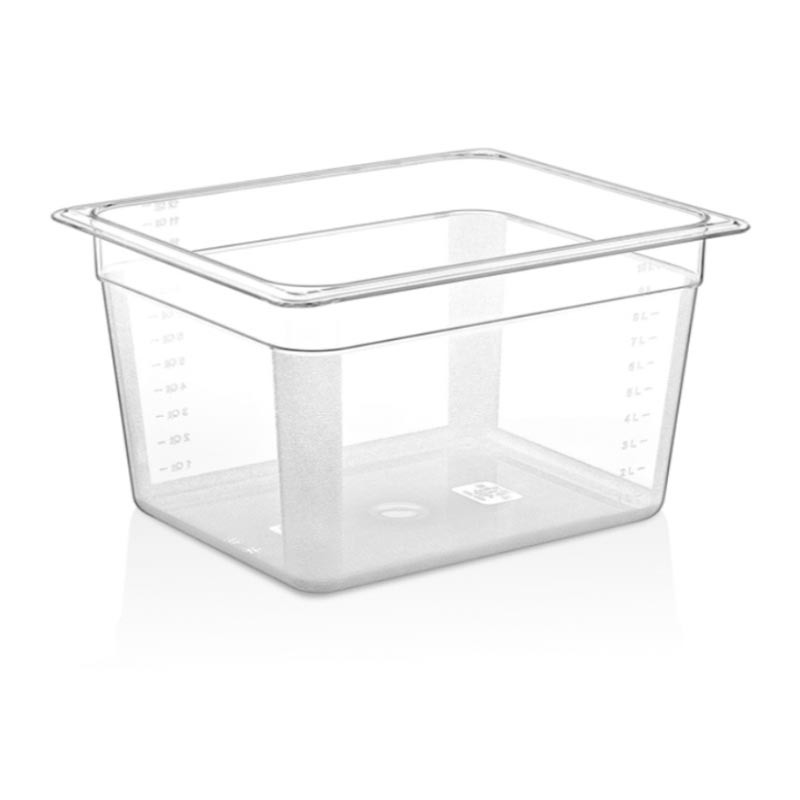 GastroPlast GN 1/2-200 mm Polikarbon Gastronorm Küvet, Siyah