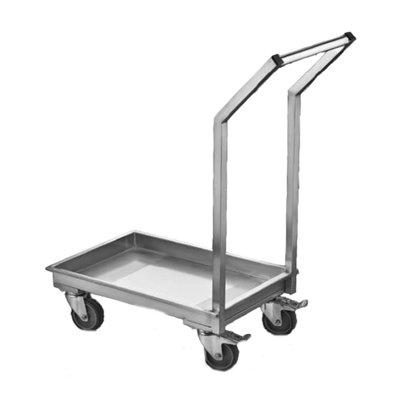 GastroPlast GPHTR-01 Kapalı Taban Pizza Hamur Teknesi Taşıma Arabası, 600x400 mm