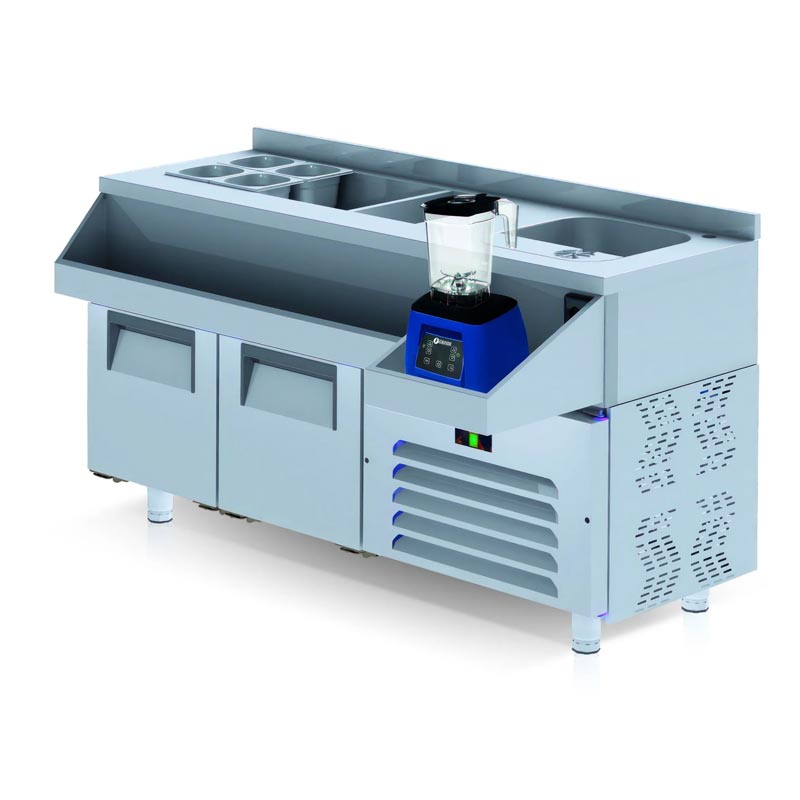 Iceinox CCY 140 CR Kokteyl Hazırlık Buzdolabı, 120x60x85 cm