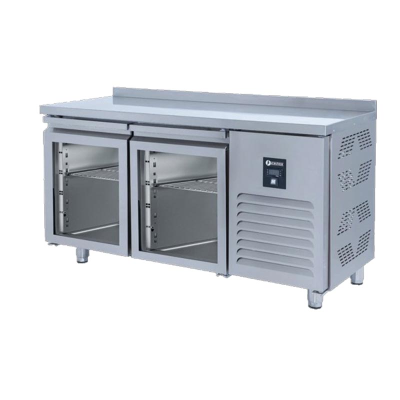 Iceinox CTS 330 UG Tezgah Tip GN Buzdolabı, 2 Cam Kapılı
