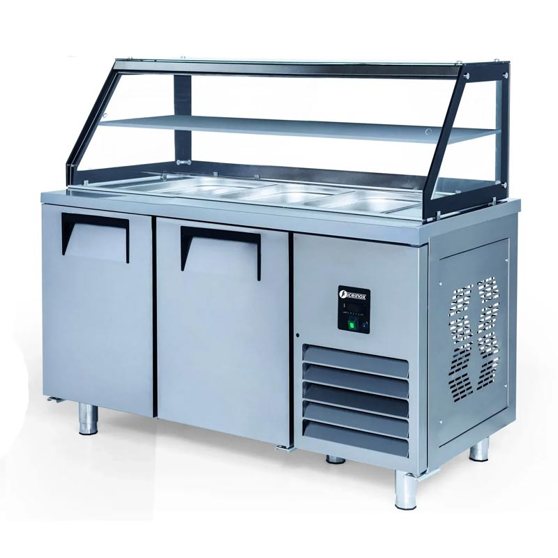 Iceinox STS G 330 Camlı Servis Buzdolabı, 2 Kapılı